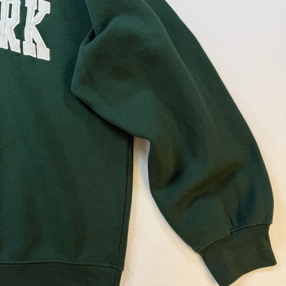 New York Popular Forest Green Crew Neck Sweatshirt XL - Picture 2 of 6